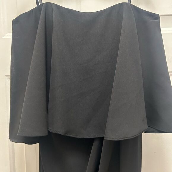 Shona Joy Strapless Frill Drape Maxi Dress - Picture 9 of 9